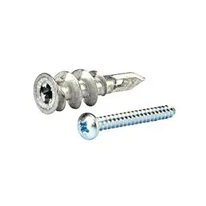 CRL 5000902S-XCP100 Zinc Dry Wall Anchors with #8 Screws - pack of 100