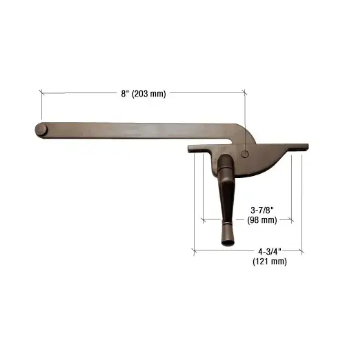 Bronze 8" Right Hand Teardrop Series Casement Window Operator Bronze 8" Right Hand Teardrop Series Casement Window Operator