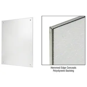 CRL 5301824 18" x 24" Frameless Stainless Steel Mirror