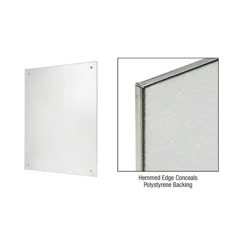 18" x 24" Frameless Stainless Steel Mirror
