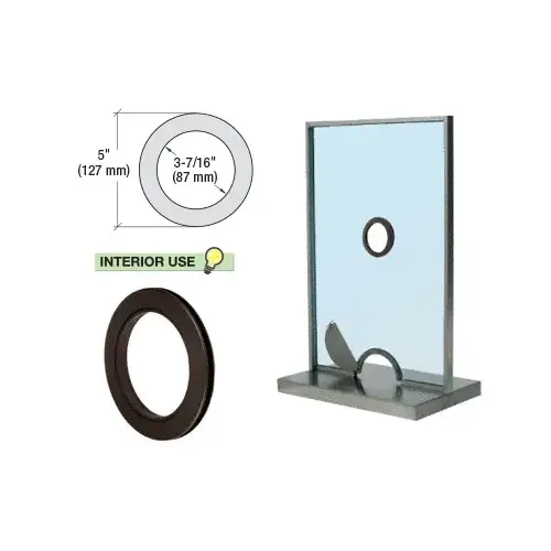 Bronze Plastic Speak-Thru Hole Frame Bronze Plastic Speak-Thru Hole Frame