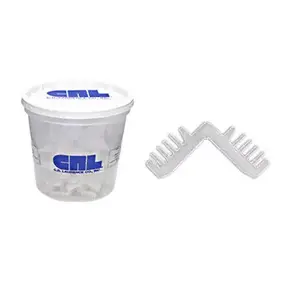 CRL 6267 3/8" Nylon Corners for Standard Spacers White