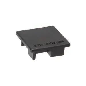 CRL 6406000 1-5/16" Counter Post Flat Top Cap for Sculptured Style Posts Black