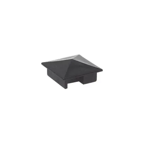 1-3/8" Counter Post Pyramid Top Cap for Sculptured Style Posts Black