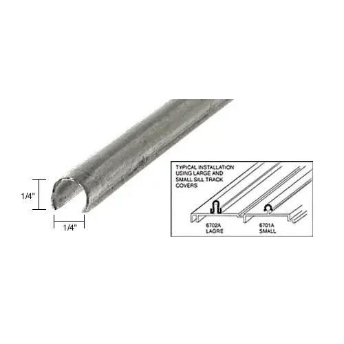 Stainless Steel Small Patio Door Sill Cover - 120" Stock Length Stainless Steel Small Patio Door Sill Cover - 120" Stock Length