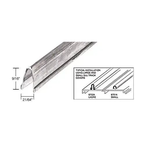 8' Stainless Steel Large Patio Door Sill Cover - 95" Stock Length 8' Stainless Steel Large Patio Door Sill Cover - 95" Stock Length