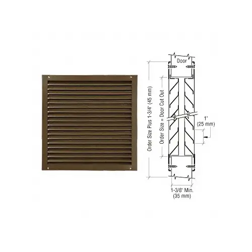 700A Series 24" x 24" Door Louver Bronze 700A Series 24" x 24" Door Louver Bronze