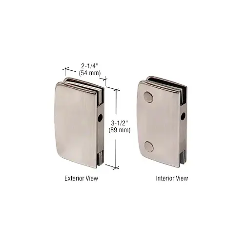 Brushed Nickel Glass Swinging Door Lock Receiver for 700CBN