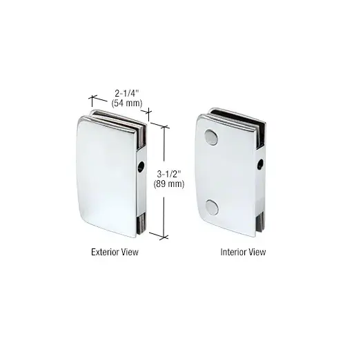 Polished Chrome Glass Swinging Door Lock Receiver for 700CCH