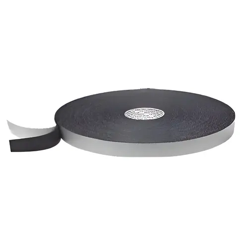 Black 1/8" x 1/4" Single Sided Foam Glazing Tape - 100 Foot Roll