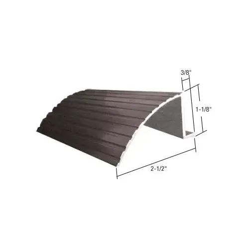 Bronze 74" Retractable Screen Door Round Sill Adaptor Bronze 74" Retractable Screen Door Round Sill Adaptor