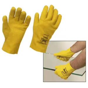 Fuzzy Duck 962FDM Medium PVC Gloves Pair Yellow