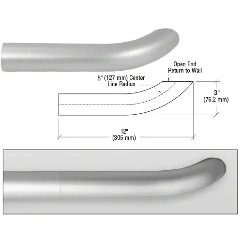 Satin Anodized ACRS Wall Return