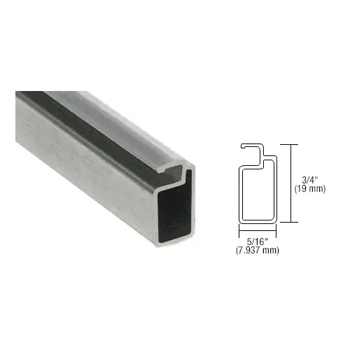 Mill 3/4" x 5/16" Extruded Screen Frame 144" Stock Length - pack of 10 Mill 3/4" x 5/16" Extruded Screen Frame 144" Stock Length - pack of 10