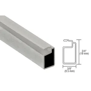 CRL A346M Mill 3/4" x 3/8" Extruded Screen Frame 144" Stock Length