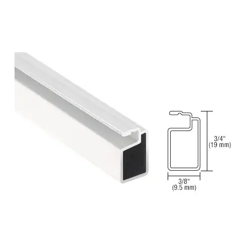 White 3/4" x 3/8" Extruded Screen Frame 36" Stock Length - pack of 25 White 3/4" x 3/8" Extruded Screen Frame 36" Stock Length - pack of 25