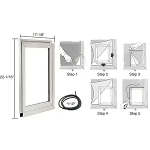 CRL A500 Large Pet Door Adaptor Clear Anodized