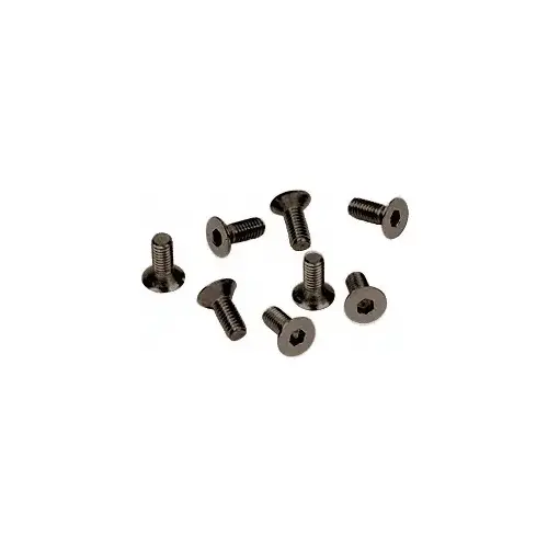 Oil Rubbed Bronze 6 mm x 12 mm Cover Plate Flat Allen Head Screws - pack of 8 Oil Rubbed Bronze 6 mm x 12 mm Cover Plate Flat Allen Head Screws - pack of 8