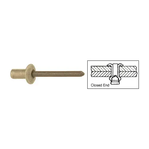1/8" Diameter, 3/16" to 1/4" Grip Range Closed - End Rivets 1/8" Diameter, 3/16" to 1/4" Grip Range Closed - End Rivets