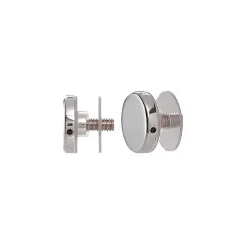 316 Polished Stainless Clad Aluminum 1-1/2" Diameter Standoff Round Cap Assembly 316 Polished Stainless Clad Aluminum 1-1/2" Diameter Standoff Round Cap Assembly