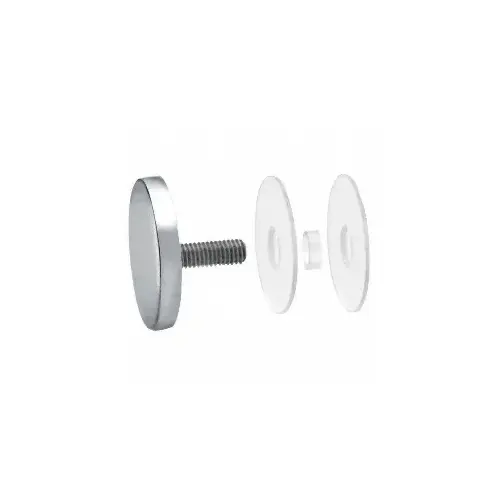 316 Polished Stainless 2" Diameter Standoff Round Cap Assembly 316 Polished Stainless 2" Diameter Standoff Round Cap Assembly