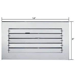CRL AMG1480 Clear Acrylic 14" x 8" Adjustable Louver Mirror Grille