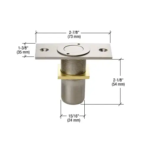 Brushed Nickel Dust Proof Keeper Non-Locking Brushed Nickel Dust Proof Keeper Non-Locking