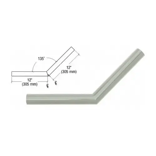 Agate Gray Quick Connect 135 Degree Corner for 1-1/2" Diameter Tubing Agate Gray Quick Connect 135 Degree Corner for 1-1/2" Diameter Tubing