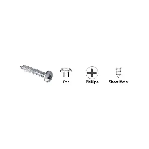 Zinc 8 x 1" Pan Head Phillips Tapping Auveco "Fix-Kit" Sheet Metal Screws Zinc 8 x 1" Pan Head Phillips Tapping Auveco "Fix-Kit" Sheet Metal Screws