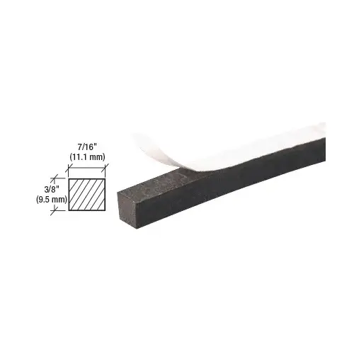 Neoprene Sponge Rubber Weatherstrip 3/8" x 7/16" with Peel-Bak Adhesive Black Neoprene Sponge Rubber Weatherstrip 3/8" x 7/16" with Peel-Bak Adhesive Black