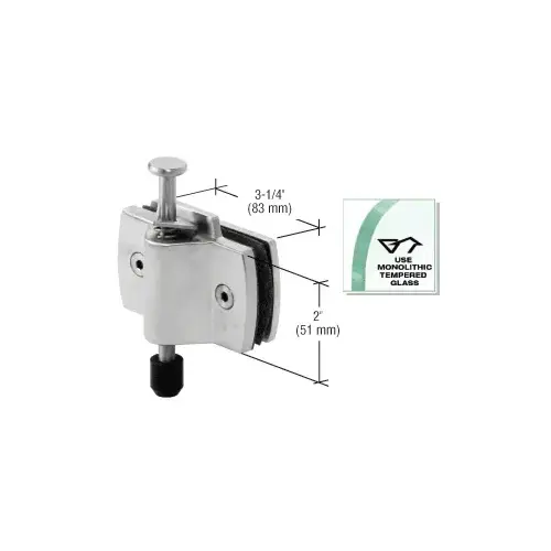 Birmingham Series Brushed Stainless Bottom Lock Patch