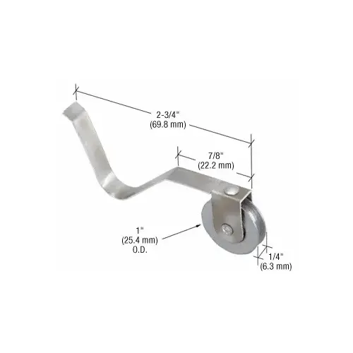 1" Steel Ball Bearing Sliding Screen Door Spring Tension Roller - pack of 2 1" Steel Ball Bearing Sliding Screen Door Spring Tension Roller - pack of 2