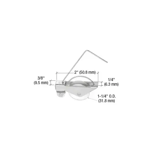 1-1/4" Nylon Sliding Screen Door Spring Tension Roller - pack of 2
