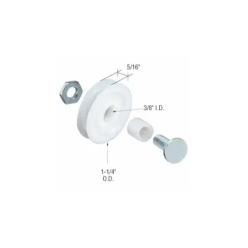 1-1/4" Nylon Sliding Screen Door Roller with Center Groove - pack of 2 1-1/4" Nylon Sliding Screen Door Roller with Center Groove - pack of 2