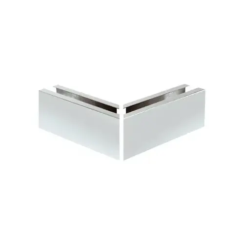 Satin Anodized 12" Mitered 90 degree Corner Cladding for B5A Series Base Shoe