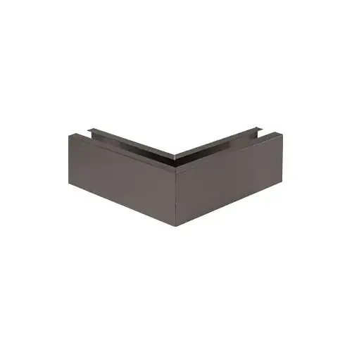Black Bronze 12" 90 degree Mitered Corner Cladding for B5L Series Low Profile Base Shoe Black Bronze 12" 90 degree Mitered Corner Cladding for B5L Series Low Profile Base Shoe