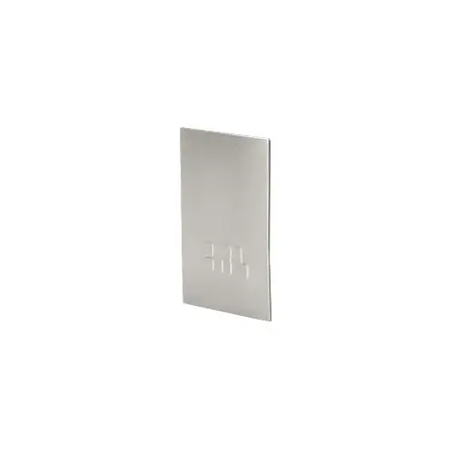 Brushed Stainless End Cap for B5L Series Low Profile Base Shoe