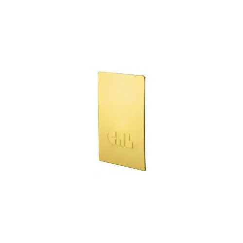 Satin Brass End Cap for B5L Series Low Profile Base Shoe Satin Brass End Cap for B5L Series Low Profile Base Shoe
