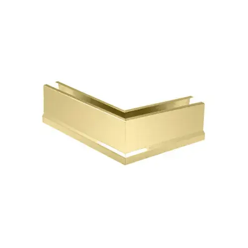 Polished Brass 12" 135 degree Mitered Corner Cladding for B5T Series Tapered Base Shoe Polished Brass 12" 135 degree Mitered Corner Cladding for B5T Series Tapered Base Shoe