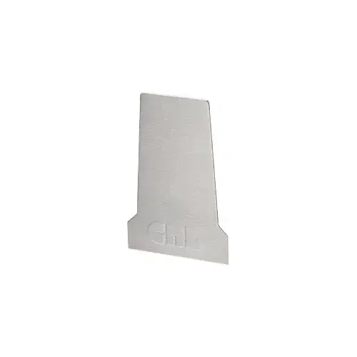 Brushed Stainless End Cap for B5T Series Tapered Base Shoe Brushed Stainless End Cap for B5T Series Tapered Base Shoe