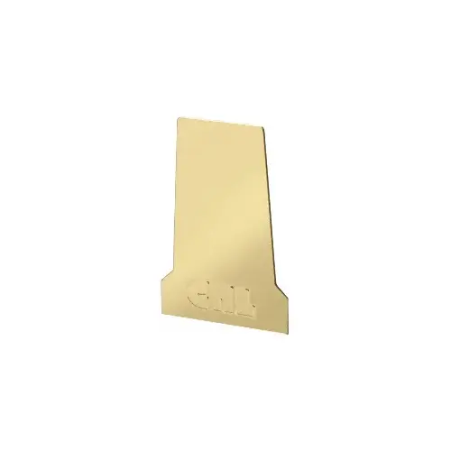 Satin Brass End Cap for B5T Series Tapered Base Shoe Satin Brass End Cap for B5T Series Tapered Base Shoe