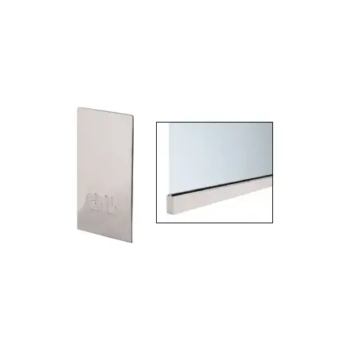 Polished Stainless End Cap for W5B Series Windscreen and Smoke Baffle Base Shoe Polished Stainless End Cap for W5B Series Windscreen and Smoke Baffle Base Shoe