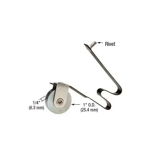 1" Steel Ball Bearing Sliding Screen Door Spring Tension Roller with Locator Pin - pack of 2 1" Steel Ball Bearing Sliding Screen Door Spring Tension Roller with Locator Pin - pack of 2