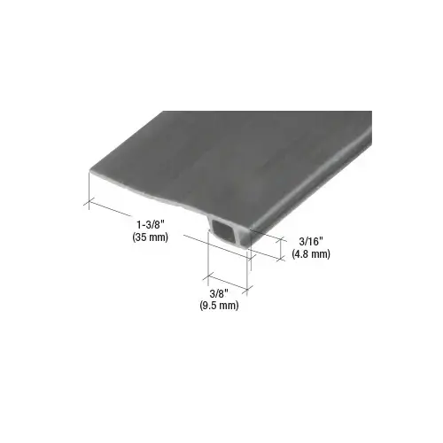 Black 84" Vinyl 7/8" to 1-3/8" Adjustable Width Bug Strip Black 84" Vinyl 7/8" to 1-3/8" Adjustable Width Bug Strip