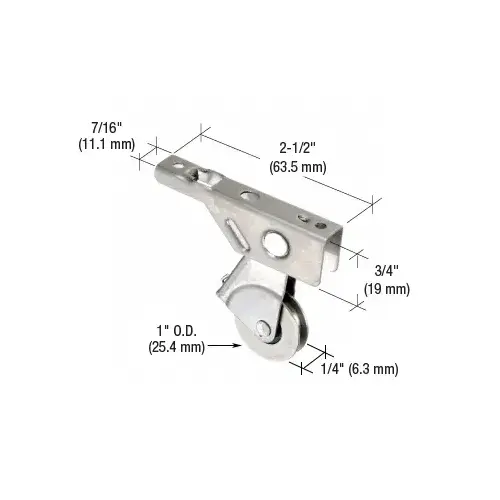 1" Stainless Steel Ball Bearing Center Groove Sliding Screen Door Roller with Top Adjustment Screw for Metal Industry 1" Stainless Steel Ball Bearing Center Groove Sliding Screen Door Roller with Top Adjustment Screw for Metal Industry