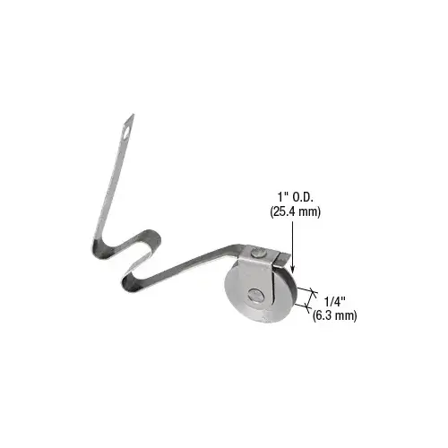 1" Stainless Steel Ball-Bearing Center Groove Spring Tension Screen Roller - pack of 2 1" Stainless Steel Ball-Bearing Center Groove Spring Tension Screen Roller - pack of 2