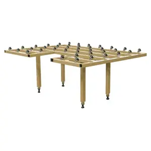 CRL BC1NPT84X156 84" x 156" Ball Caster Inspection Table