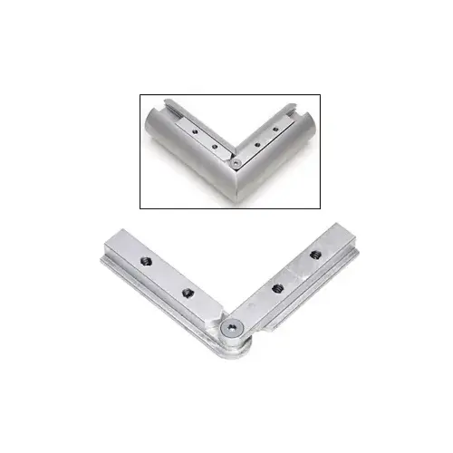 Mill Finish Aluminum Horizontal Adjustable Hand Rail Corner Splice Mill Finish Aluminum Horizontal Adjustable Hand Rail Corner Splice