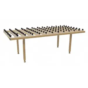 CRL BCT84X156 84" x 156" Ball Caster Transfer Table