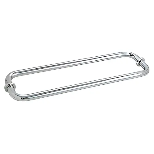 Polished Chrome 12" BM Series Back-to-Back Tubular Towel Bars With Metal Washers Polished Chrome 12" BM Series Back-to-Back Tubular Towel Bars With Metal Washers